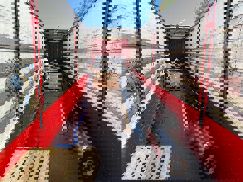 Goederen nog in de trailer